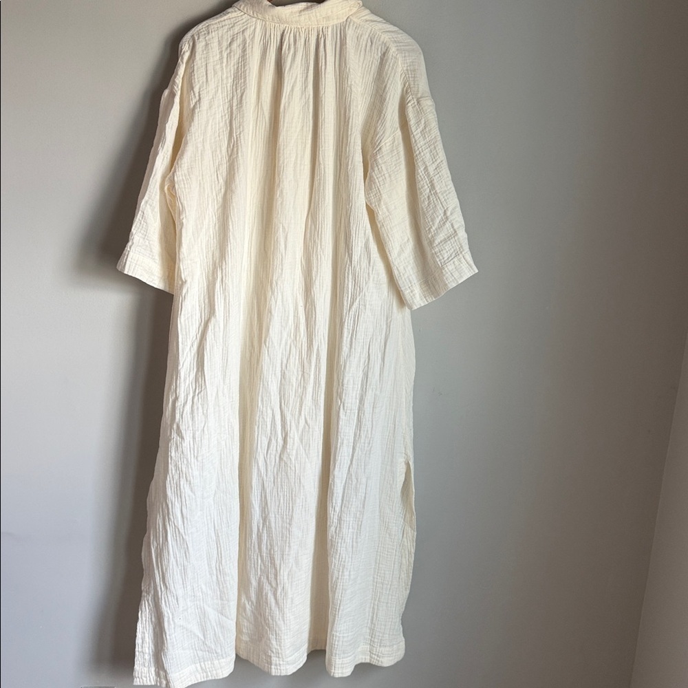 NEW Madewell Lightestspun Cover-Up Maxi Shirtdress Medium - Picture 6 of 12